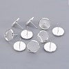 304 Stainless Steel Stud Earring Findings X-STAS-F188-01P-D-2