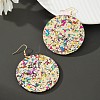 Acrylic Glitter Dangle Earrings for Women FS-WGAA719-01-1