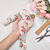 5M Polyester Fringe Flower Printed Ribbon OCOR-WH20006-19A-3
