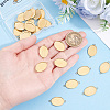 30Pcs 304 Stainless Steel Cabochon Connector Settings STAS-BBC0011-18B-3