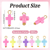 60Pcs Opaque Acrylic Pendants FIND-SC0022-82-2