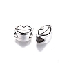 Tibetan Style Alloy European Beads TIBE-S314-97AS-RS-1
