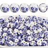 180Pcs Handmade Flower Printed Porcelain Ceramic Beads PORC-LT0001-08B-7