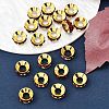 Brass Rhinestone Spacer Beads LS-RB-A020-9mm-22G-4