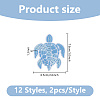 12Pcs Polyester Clothing Pathces DIY-WH0750-405-2
