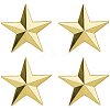 4Pcs Star Alloy Lapel Pin Backs for Backpack Clothes JEWB-FH0002-76-1