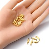 20 Sets Brass Screw Clasps IFIN-YW0001-57G-3