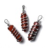 Natural Red Jasper Big Pointed Pendants G-I322-05P-06-1