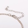 Zinc Alloy with Tibetan Style Wings Pendant Anklets AJEW-AN00031-4