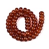 Dyed Natural Carnelian Beads Strands G-Q606-44A-01-3