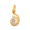 Brass Micro Pave Cubic Zirconia Pendants KK-S517-01C-G-1