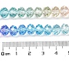 Transparent Painted Glass Beads Strands X1-DGLA-A034-T8mm-A14-4