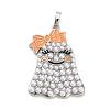 Halloween Brass Enamel Pendants KK-F915-02A-P-1