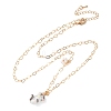 304 Stainless Steel Enamel Cute Cat Shape Pendant Necklaces for Women SA-G068-01G-01-2