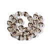 Two Tone Color Handmade Foil Glass Beads FOIL-Q001-01F-2