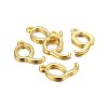 Golden Plated Alloy Letter Pendants PALLOY-J718-01G-Q-2