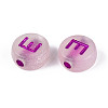 Luminous Frosted Acrylic Beads FACR-T008-02E-2