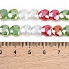 Electroplate Transparent Glass Beads Strands GL-CBADAFE-01G-5