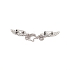 Men's Crystal Wings Scarf Collar Brooch Lapel Pin JEWB-WH0022-22B-3