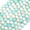 Natural Dyed White Jade Beads Strands G-K389-E16-01-1