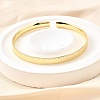 Brass Cuff Bangles for Women BJEW-G742-02G-1
