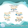 5Pcs Brass Brooches JEWB-GA00003-2