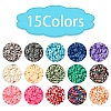 15 Colors Handmade Polymer Clay Beads Strands CLAY-YW0001-45-2