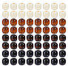 Globleland 400Pcs 4 Colors Wood European Beads WOOD-GL0001-15-1