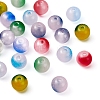 6 Style Spray Painted Glass Beads Strands GGLA-YW0001-08-4