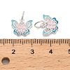925 Sterling Silver Enamel Pink and Sky Blue Butterfly Charms STER-P071-08S-3