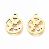 Ion Plating(IP) 201 Stainless Steel Charms STAS-A047-15G-1