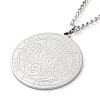 Non-Tarnish 304 Stainlessa Steel Curb Chain Pendant Necklaces LS-NJEW-H034-06P-1