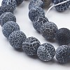 Natural Weathered Agate/Crackle Agate Beads Strands X-G-SR10MM-60-2