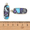 Dyed Synthetic Imperial Jasper Pendants GG-CBAA20A-05G-05-3
