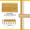 15 Yards Filigree Polyester Lace Fringe Trim OCOR-WH0089-13A-2