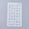 Plastic Reusable Drawing Painting Stencils Templates DIY-WH0047-06-1