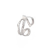 Non-Tarnish 304 Stainless Steel Wave Wrap Open Cuff Ring for Women RJEW-S405-206P-3