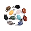 Natural & Synthetic Mixed Stone Pendants G-N344-10P-1