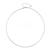 2MM Round Brass Chain Necklace Making KK-P354-02P-1