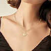 6Pcs 304 Stainless Steel Paperclip Chain Necklaces NJEW-SC0001-57A-G-5