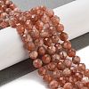 Natural Gold Sunstone Beads Strands G-B088-C21-06-2