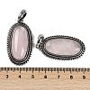 Natural Rose Quartz Pendants G-I370-07AS-08-3