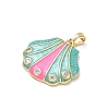 Ocean Brass Enamel Pendants RB-CBA2CEF-03G-02-2