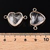 Natural & Synthetic Mixed Stone Love Heart Pendants G-T138-205M-G-5