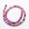 Natural Fire Crackle Agate Bead Strands G-K166-06F-6mm-12-2
