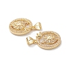 Rack Plating Brass Shell Pendants KK-D087-25G-05-3