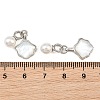 Brass & Natural White Shell Pendants KK-CBA6A75-46P-3