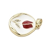 Brass Micro Pave Cubic Zirconia Pendants KK-K368-05A-02-2