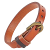 Cattlehide Adjustable Bracelets for Men Women BJEW-WH20001-06A-1