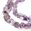 Natural Purple Lodolite Quartz Beads Strands G-P497-01C-32-4